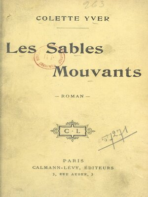 cover image of Les sables mouvants